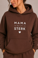 Mama Blijft Sterk Comfort Set  - Chocolatebrown - White