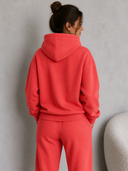 Mama Blijft Sterk Moves Hoody - CityRed - White