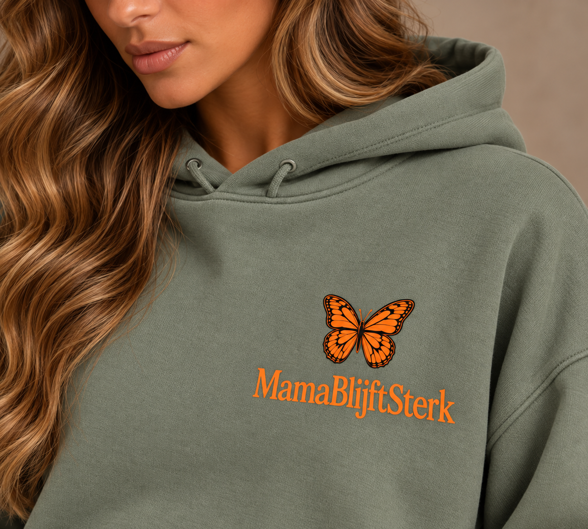 MamaBlijftSterk Butterfly Comfort Set Olive / Orange