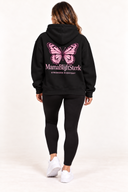 Zip Hoodie Black / Pink butterfly collection