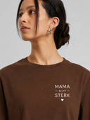 Ladies Everyday Tee chocolatebrown - White