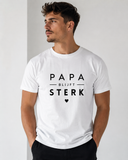 Papa Blijft Sterk relaxed fit T-Shirt  White - Black