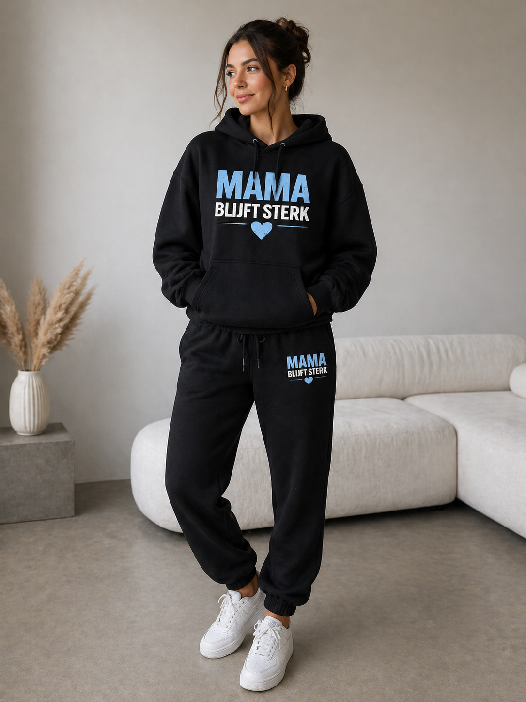 Mama Blijft Sterk Comfort Set Black - Blue