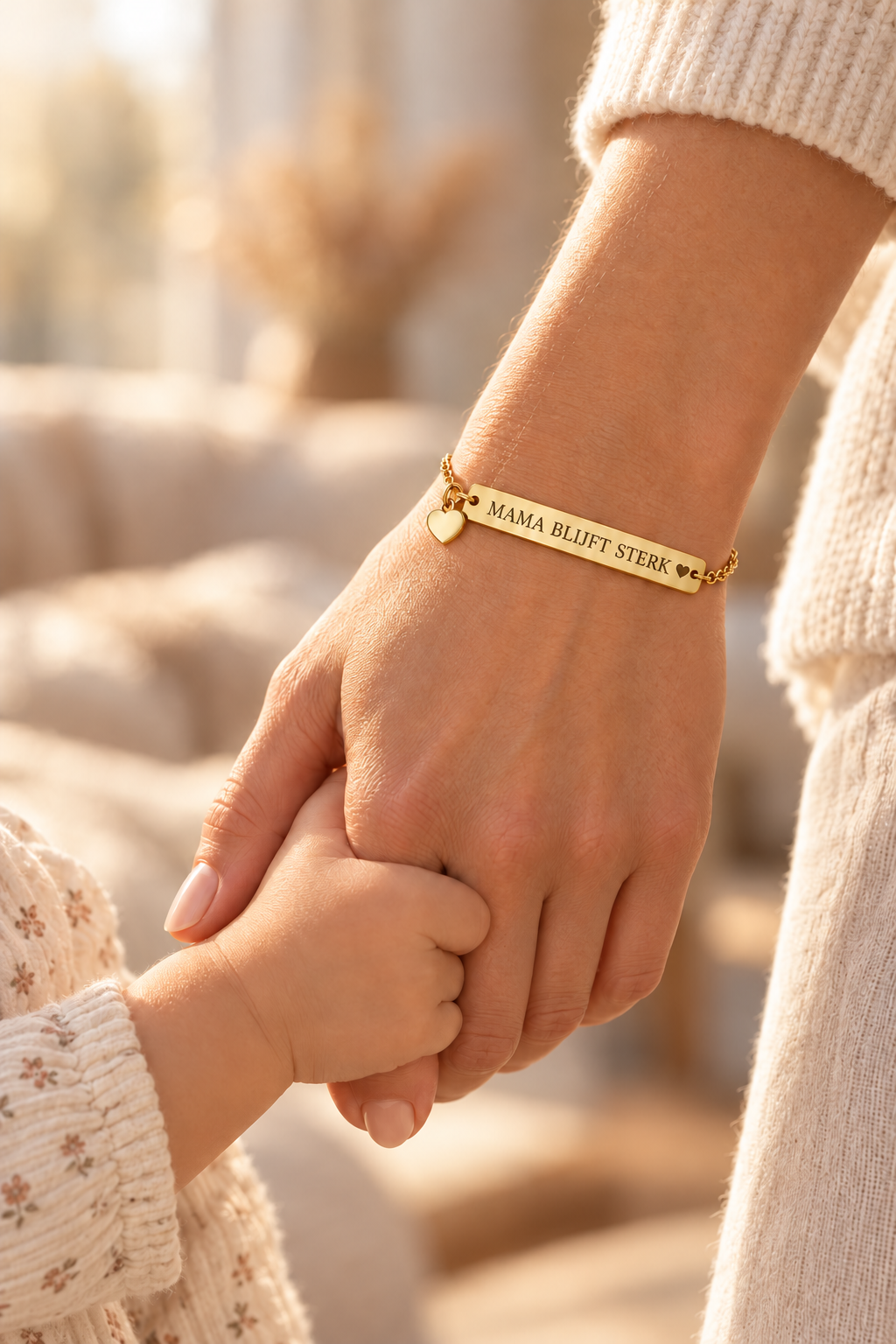 Mamablijftsterk Armband Goud