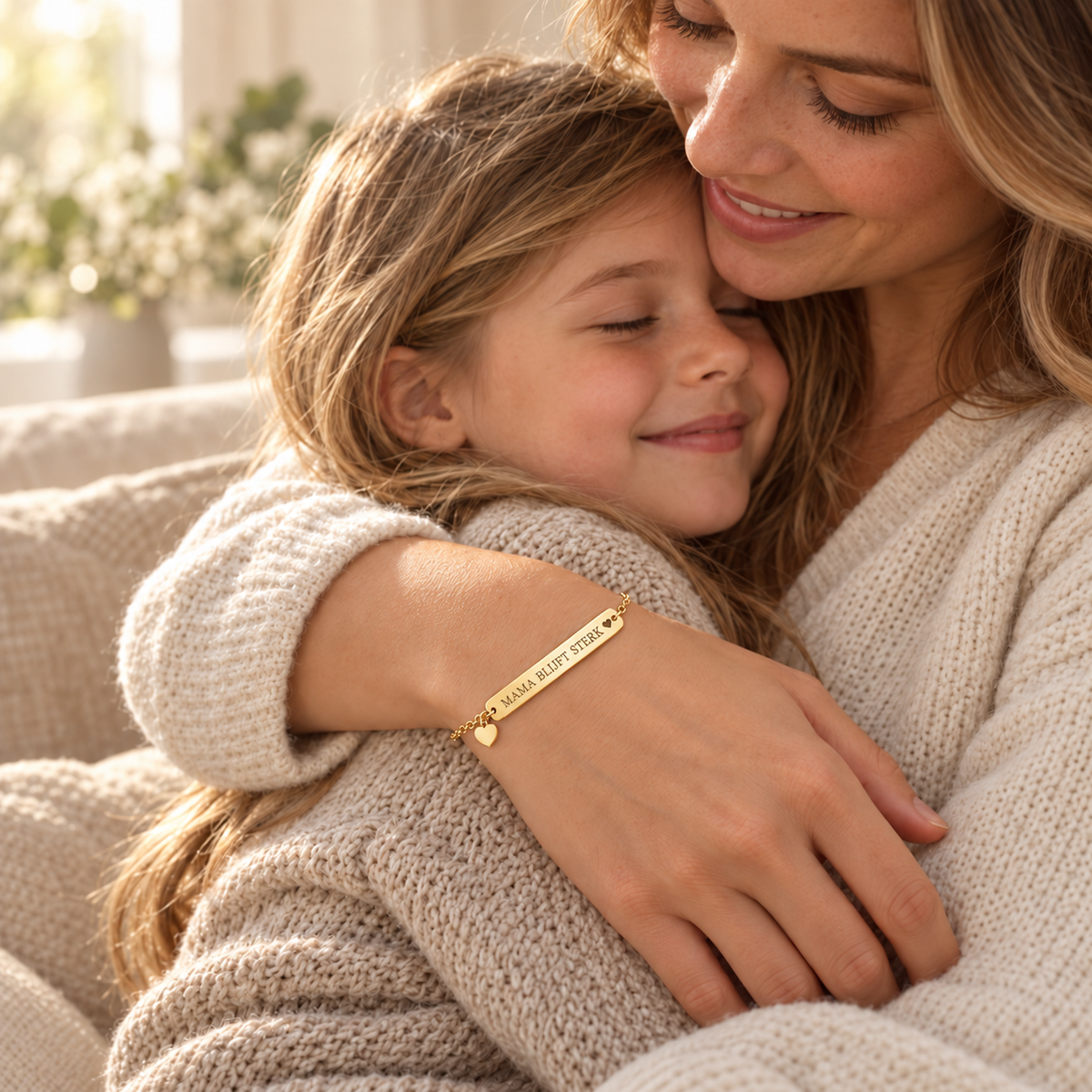 Mamablijftsterk Armband Goud