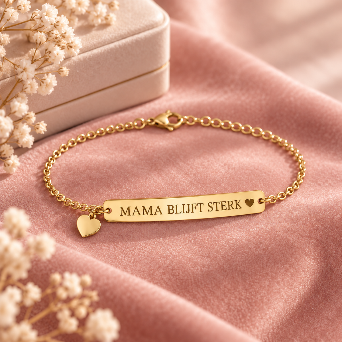 Mamablijftsterk Armband Goud