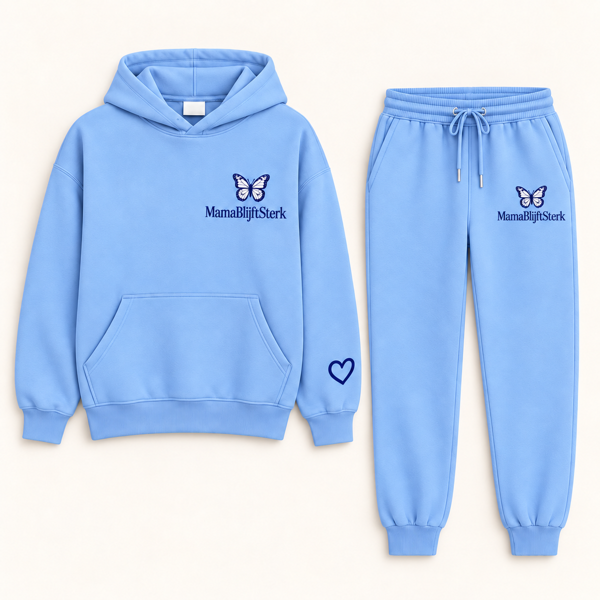MamaBlijftSterk Butterfly Comfort Set Intense Blue  / Navy Blue