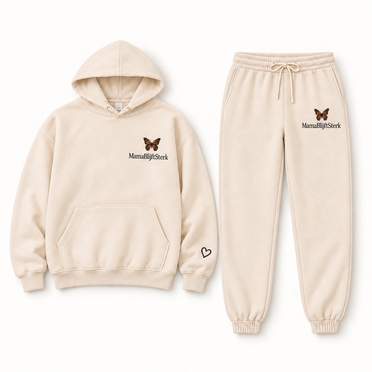 MamaBlijftSterk Butterfly Comfort Set Beige / Brown