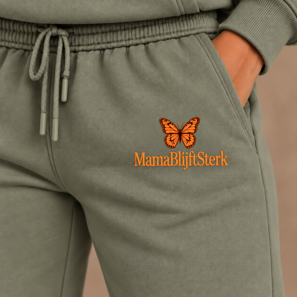 MamaBlijftSterk Butterfly Comfort Set Olive / Orange