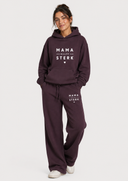 Mama Blijft Sterk Comfort Set PlumPurple - White