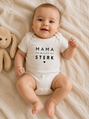 Mama Blijft Sterk Romper Baby  Wit - Zwart