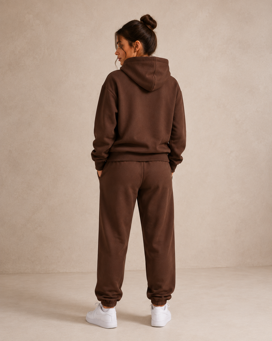 Mama Blijft Sterk Comfort Set  - Chocolatebrown - White