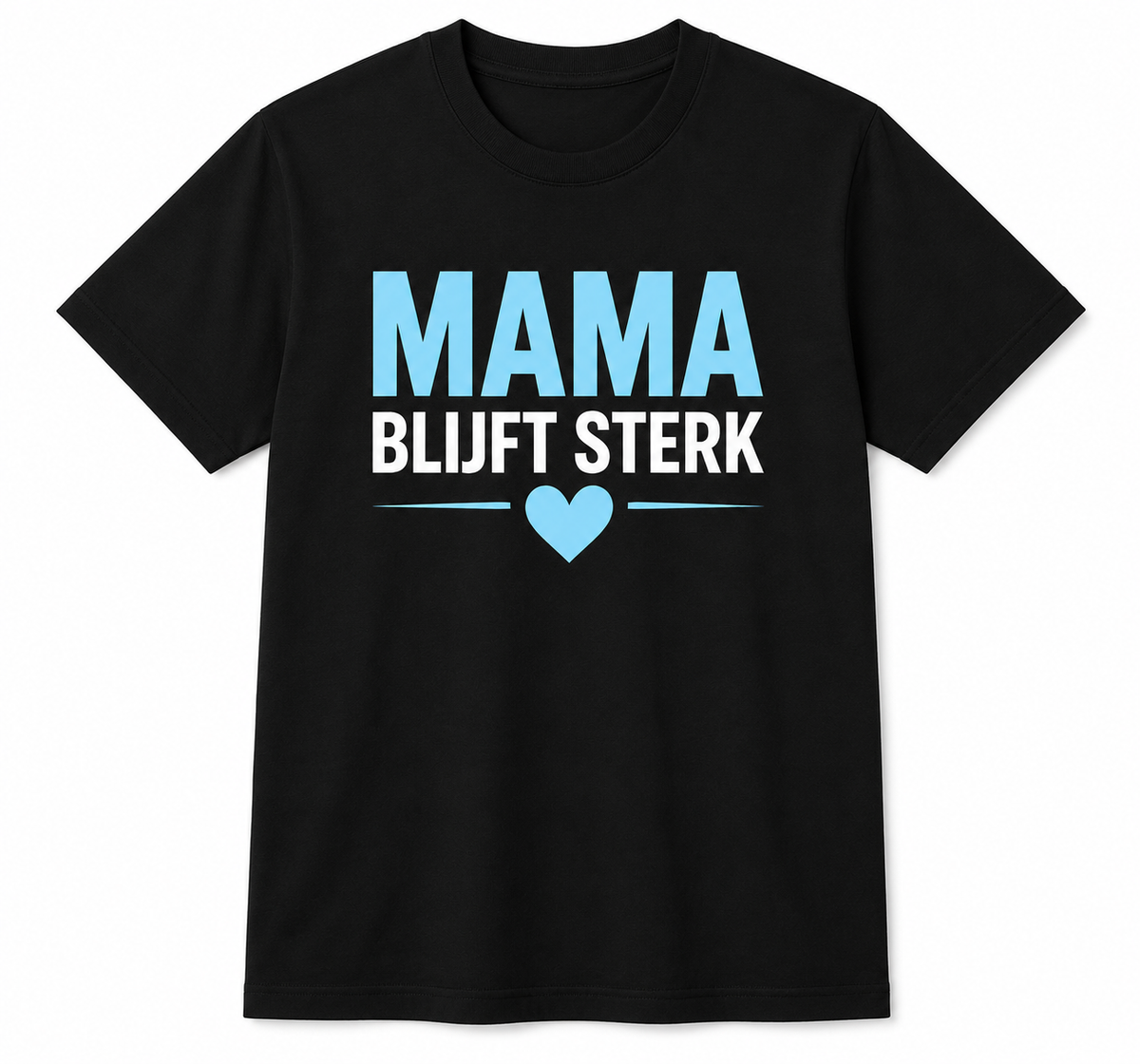 Kids Mama Blijft Sterk Oversized T-Shirt - Black - BabyBlue